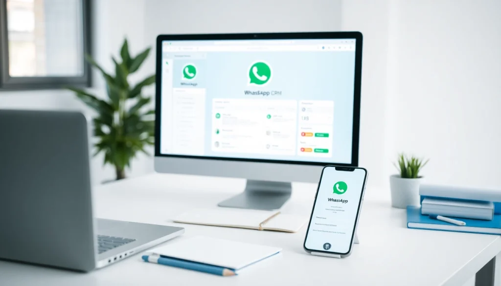 Engagement through WhatsApp Smart CRM platform enabling efficient communication in a professional setting.