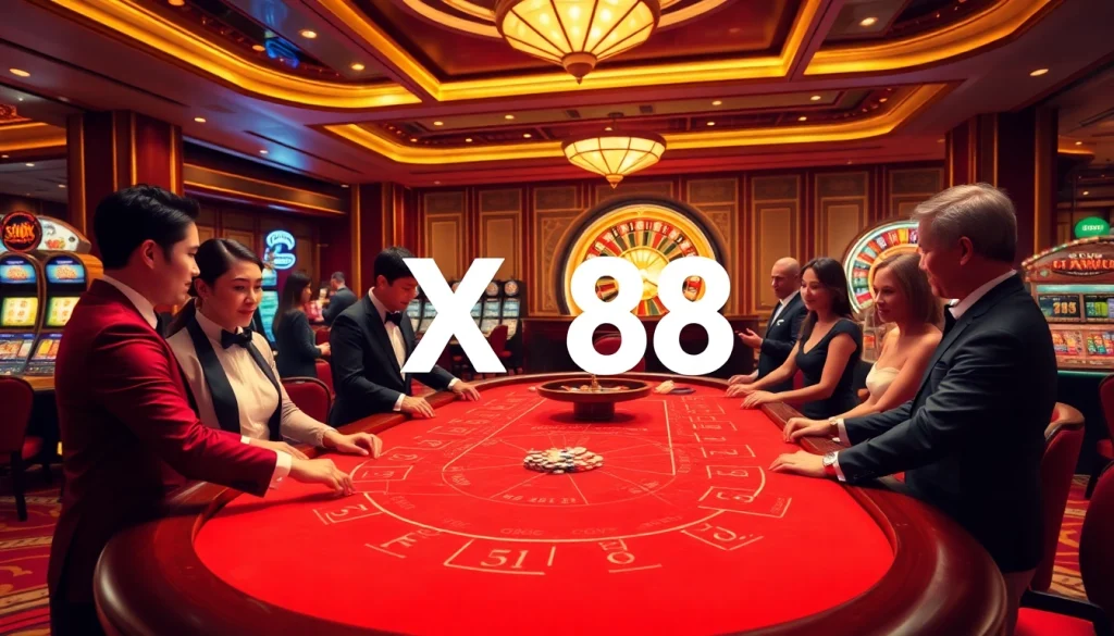 Experience the thrill of baccarat at XX88 with luxurious casino surroundings and engaging gameplay.