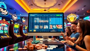 Online gambling scene featuring https://789ff.biz/ with vibrant casino games and engaging players.