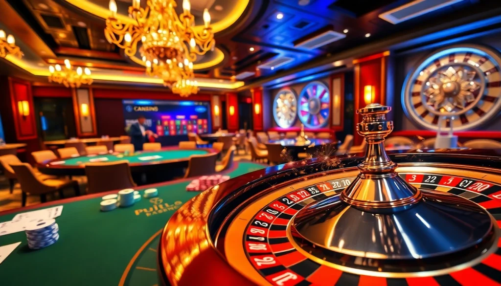 A gambler placing a bet using 상품권신용카드 at a luxurious casino table.