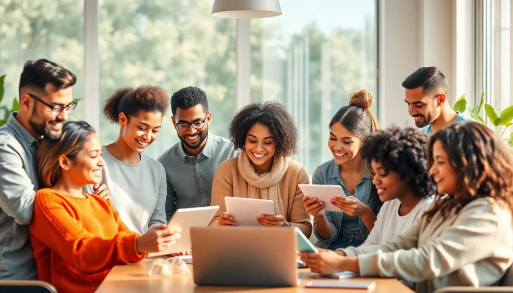 Engaging scene showcasing diverse individuals participating in unique health courses, depicting a bright and collaborative learning environment.