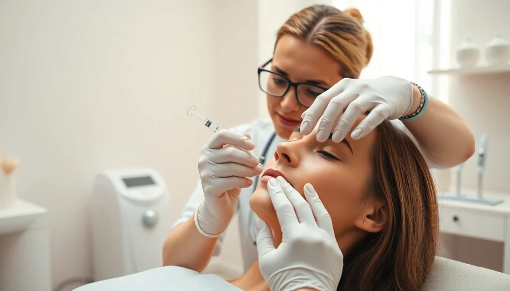 Botox Nyack specialist performing injections in a tranquil medical spa for skin rejuvenation.