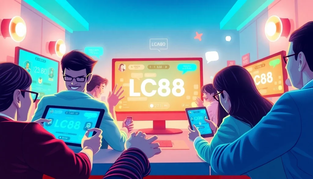 An engaging visual representation of the LC88 Game showcasing players immersed in an interactive online gaming platform.