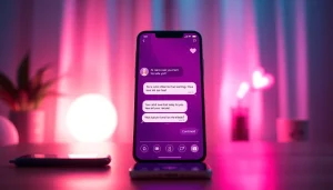 AI sexting chat interface showcasing a flirty conversation with a digital character.