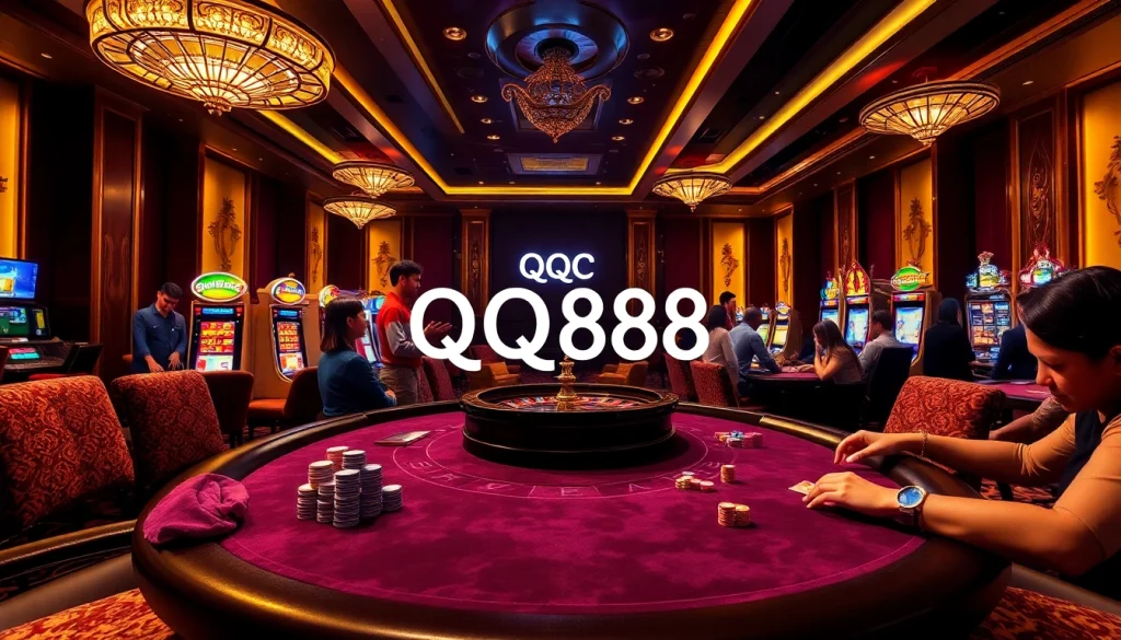 Experience thrilling casino gameplay at QQ88 with high-stakes poker and exciting table games.