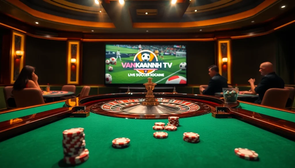 Enjoying direct soccer action on VanKhanhTV with engaging live betting experiences.