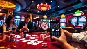 Engaging players enjoying 12bet's thrilling casino games and sports betting experience.