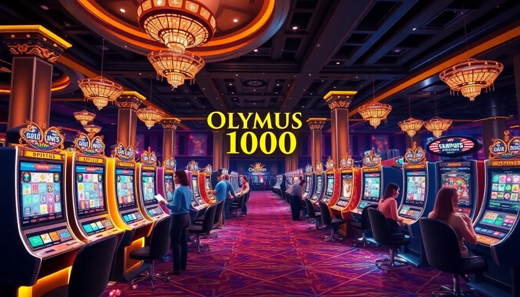 Rasakan kegembiraan bermain mesin slot Olympus 1000 dalam suasana kasino mewah.