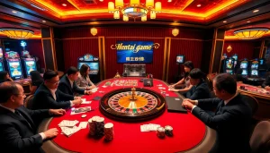 Engaging scene of a casino table featuring the keyword hentai game with players enjoying intense gameplay.