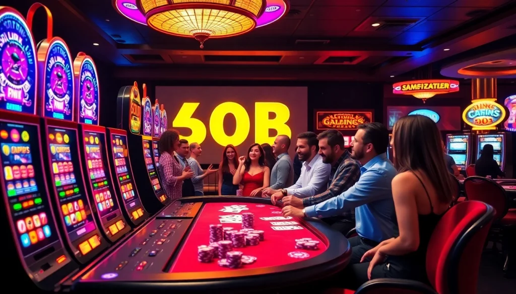 Pemain yang menikmati sensasi pengalaman Slot Depo 5rb di kasino mewah.