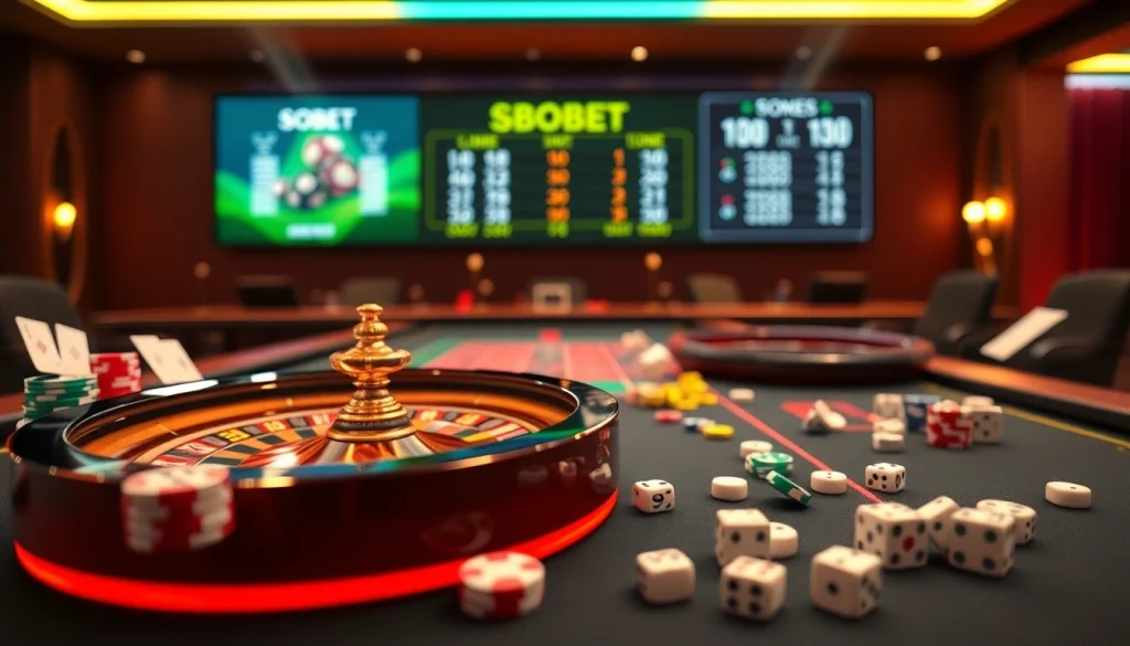 Effortlessly navigate sbobet login on a luxurious online gambling interface with vibrant colors and engaging visuals.