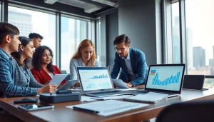 Engaging interaction at a warranty company for customers and repair providers showing teamwork.