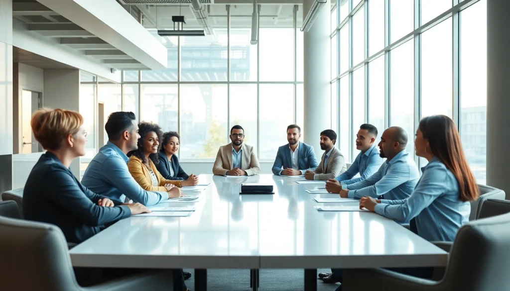 Engaged participants in a construction advocacy Carolinas meeting discussing strategic initiatives.