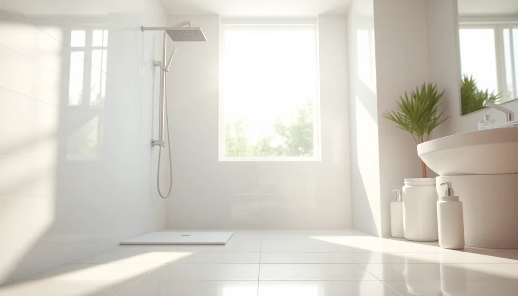 Enhance your bathing experience with modern shower uk design showcased in a bright bathroom.