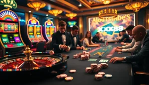 Experience gaming excitement at XX88 with vibrant dice and chips at a luxurious casino table.