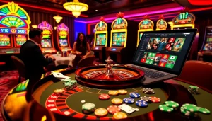 Experience thrilling gameplay at link alternatif onicplay with vibrant casino scenes and high-stakes excitement.