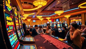 Experience thrilling wins at slot depo 5rb machines in a vibrant casino environment.