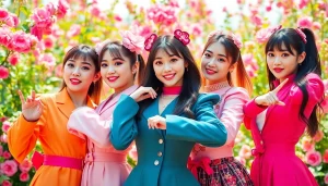 Energetic display of blackpink members, showcasing their unique personalities and vibrant costumes.