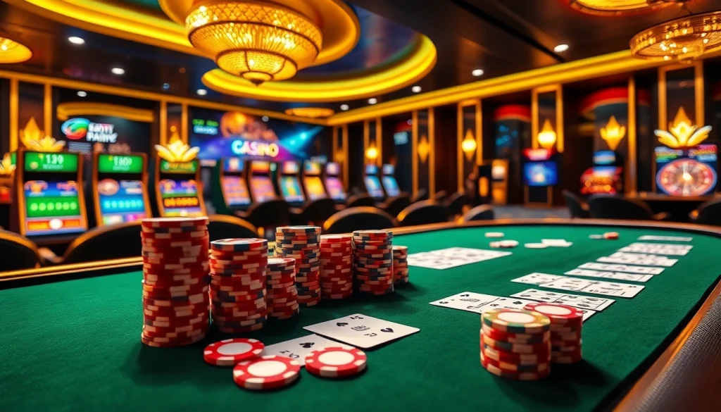 Vivez l'excitation du casino en ligne Français avec des jetons de poker vibrants et des jeux en ligne captivants.