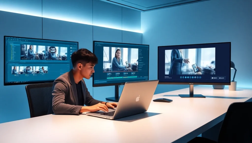 Transforming video into AI prompts using a video to promptgenerator in a modern workspace.
