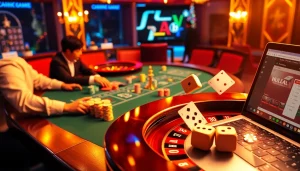 Scène intense d'un jeu de poker mettant en avant la stratégie dans un casino en ligne Français.