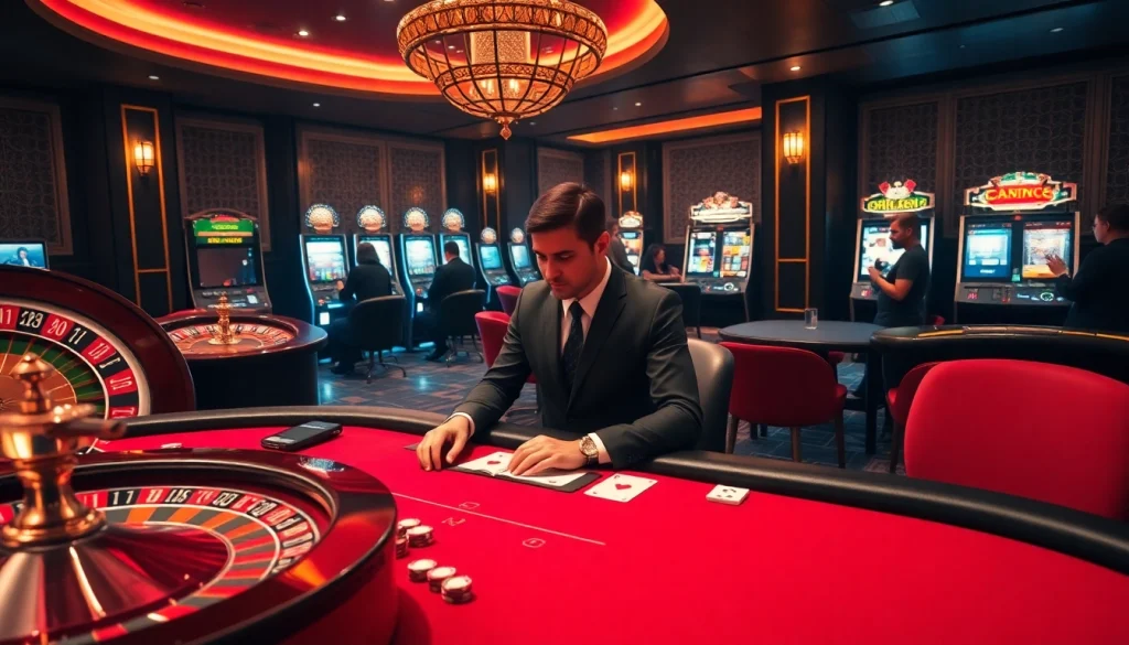 Vivez le frisson du casino en ligne Français avec un environnement de jeu en ligne élégant.